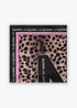 Pañuelo M Animal Print 55x55cm Negro-Rosa Lola Casademunt