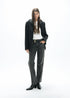 Americana Tecnica con Chaleco Nylon Acolchado Interior Negro-Negro Lola Casademunt