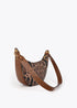 Bandolera Animal Print con Asa Logo Troquelado Marron-Negro LF2604017