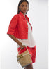 Bombonera con Detalles de Efecto Piel Crudo-Blanco Lola Casademunt LS2604060