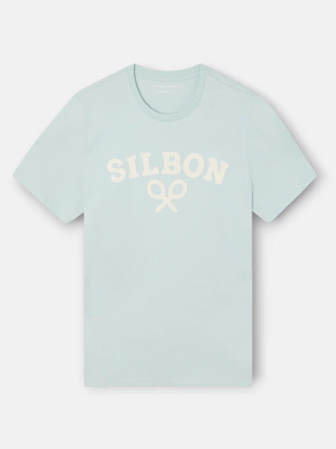 Silbon Camiseta Raqueta Media Aguamarina