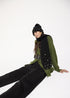 Gorro Tipo Punto con Perlas y Cristales Negro LF2607026