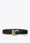 Cinturón Reversible Coco Hebilla Lc Animal Negro-Negro Lola Casademunt