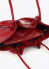 Shopper con Detalle Tubo Metálico con Logo Troquelado Rojo LF2604044