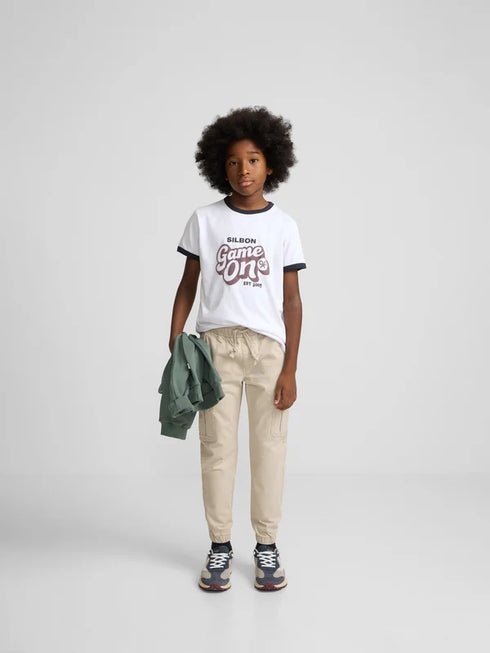 Silbon Pantalon Sport Kids Jogger Piedra