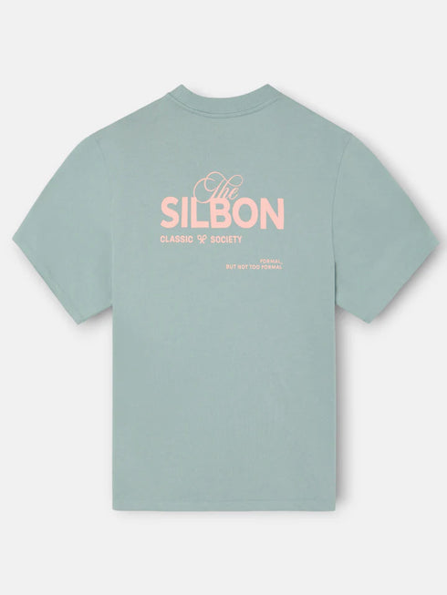 Silbon Camiseta Special Fit Silbon Classic Society Verde Gris