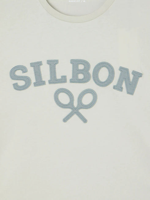 Silbon Camiseta Raqueta Media Verde Claro