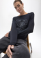 Jersey Rosco Embossed Negro Lola Casademunt