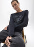 Jersey Rosco Embossed Negro Lola Casademunt
