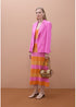 Vestido Tricot Rayas Bicolor con Lurex