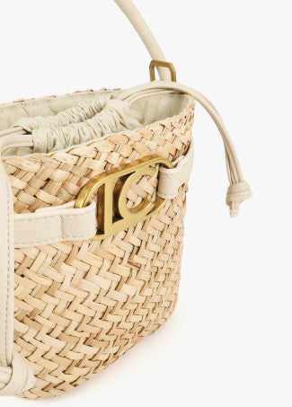 Bombonera con Detalles de Efecto Piel Crudo-Blanco Lola Casademunt LS2604060