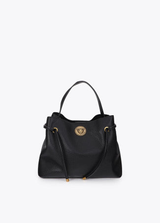 Shopper Pequeño Aplique Metálico Leopardo Negro Lola Casademunt