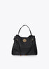 Shopper Pequeño Aplique Metálico Leopardo Negro Lola Casademunt