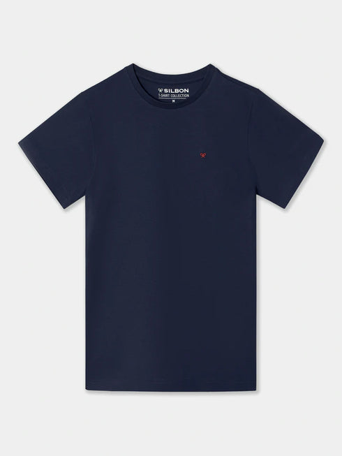 Silbon Camiseta Silbon Minilogo Azul Marino