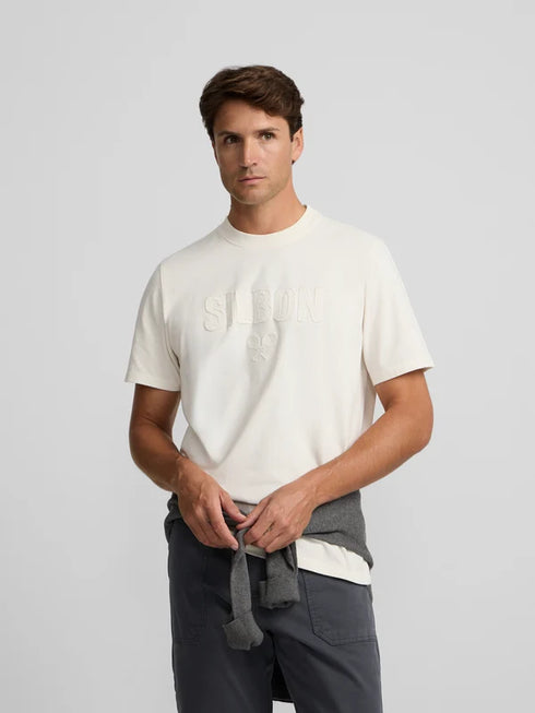 Silbon Camiseta Silbon Patch Tono Crema