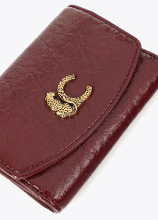 Monedero Efecto Cocodrilo Burdeos LF2612007