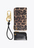 Monedero Doble Efecto Piel Animal Print y Piel Negro-Marron LF2612014