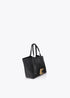 Bandolera Efecto Piel Asa Doble Negro Lola Casademunt