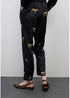 Jogger Satinado Print Leopardo Negro-Marron Lola Casademunt LS2614022
