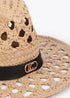 Sombrero Bicolor con Tira Personalizada Crudo-Negro Lola Casademunt LS2607021