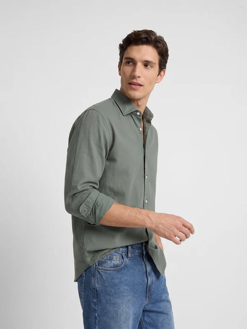 Silbon Camisa Sport Estructura Verde