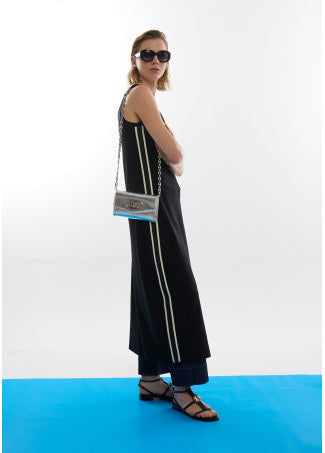 Vestido Rosco Cintas Laterales Negro Lola Casademunt LS2616148