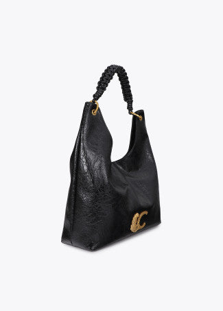 Shopper con Detalle de Asa Trenzada Negro LF2604026