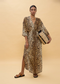 Vestido Largo Mangas Anchas Animal Print Marron-Multicol Lola Casademunt LS2616021