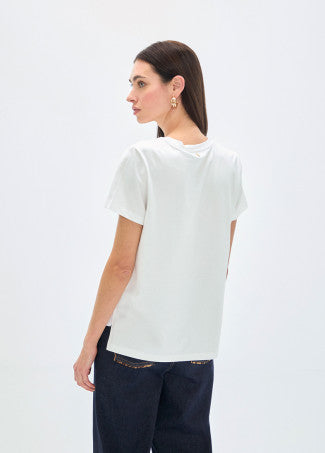 Camiseta Lc Lentejuelas Blanco Lola Casademunt LS2615004