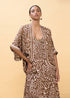Kimono Estampado Manchas Marron-Crudo Lola Casademunt LS2602002