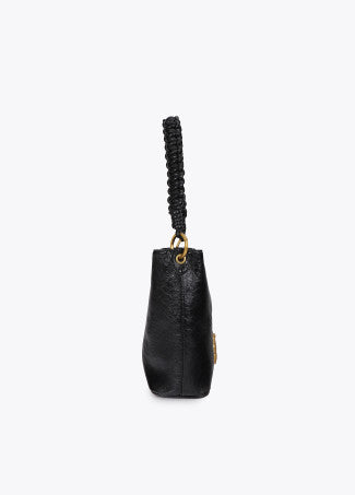 Hobo con Detalle Asa Trenzada Negro LF2604027