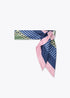Pañuelo Lc Blue Animal 90x90cm Azul-Verde Lola Casademunt