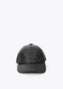 Gorra Pespunteada con Detalle de Mini Tachas Negro Lola Casademunt