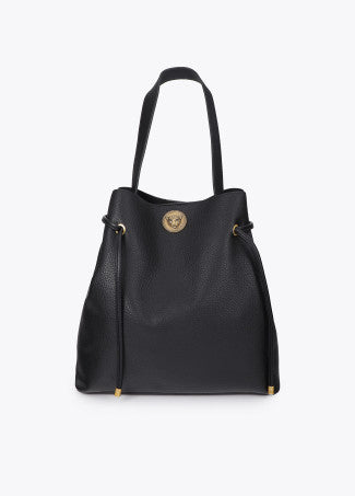 Shopper Aplique Metálico Leopardo Negro Lola Casademunt