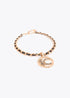 Collar Corto Cadena Pasada con Logo Lc Animal Metal-Negro Lola Casademunt