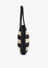 Bolso Efecto Rafia a Rayas con Bordado en 3d Negro-Crudo Lola Casademunt LS2604094