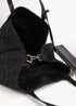 Bolso Desestructurado Rafia Summer Club Negro Lola Casademunt LS2604057