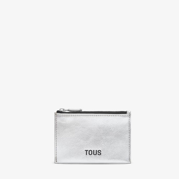 Monedero-tarjetero TOUS New Dorp Plateado