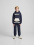 Silbon Sudadera Kids Deportiva Canguro Marino