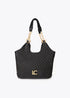 Shopper Acolchada con Mini Tachas Negro LF2604023