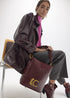 Hobo con Detalle Asa Trenzada Burdeos LF2604027