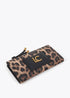 Billetero Efecto Piel Animal Print con Bolsillo Delantero Efecto Piel Negro-Marron LF2612013