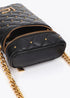 Funda de Móvil Efecto Piel Acolchada con Mini Tachas Negro LF2612005