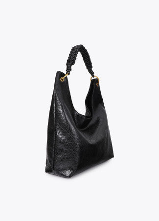 Shopper con Detalle de Asa Trenzada Negro LF2604026