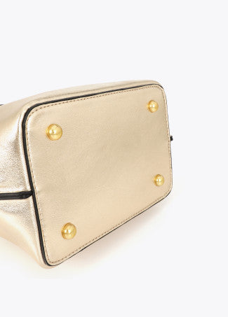 Bandolera con Cierre Solapa y Logo Leopardo Dorado Lola Casademunt