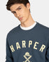 Harper & Neyer Sudadera New England Navy Gray 404326010.000480