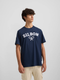 Silbon Camiseta Raquetas Lettering Azul Marino