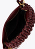Bandolera Pequeña con Detalle de Asa Trenzada Burdeos LF2604028