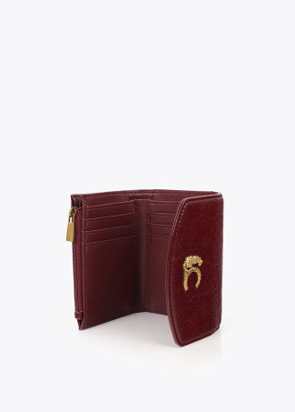 Monedero Efecto Cocodrilo Burdeos LF2612007