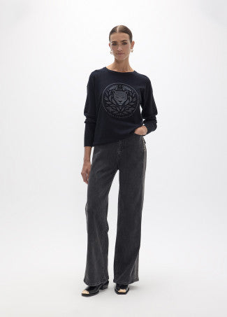 Jersey Rosco Embossed Negro Lola Casademunt